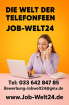 Heimarbeit Telefonistin Job Arbeit Bremen und ü-all Stellenangebot 100% Homeoffi