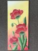 Bild handgemalt Mohnblüten.