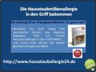 Die schlimme Hausstaubmilbenallergie los werden
