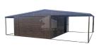 Blechgarage 4x6m + 2x Überdachung Carport und Garage Hohe Qualität GP253