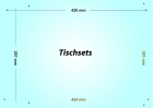 100 Tischsets DIN A3 - Material Kunststoff ca. 0, 4 mm