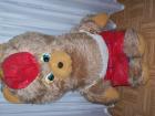 80cm gr.Teddy in Lederhose und Hut,gepflegt,TOP,weich