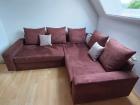 Couch in L-Form, braun, 240x200cm