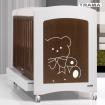 Schönes Kinderbett TRAMA 60x120 cm KIARO Kiefer Holz mit Räder, Seitengitter NEU