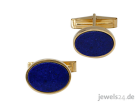 Geschenkidee für Männer: Manschettenknöpfe Lapislazuli und Gold online kaufen