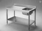 TISCH MIT SPÜLE UND AUFKANTUNG 7X16 NEU!!