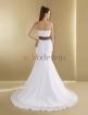 Organza normale Taille sexy Brautkleid ohne Ärmeln mit Tüll