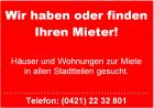 Hallo! Referendarin sucht Wohnung zur Miete in Schwachhausen!