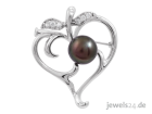 Gänzende Muttertag Geschenke: Brosche, Silber, Süsswasser Zuchtperle, Zirkonia g