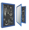 Schmuckschrank Bilderrahmen und/ oder Vitrine - All-in-One ! Blau