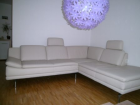 Porezellanfrabenes Ledersofa 2-Sitzer