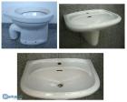 Sonderposten SPHINX Bad-Set Waschbecken+Halbsäule+WC in Weiss