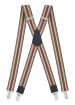 Herrenhosenträger Form X superbreit 3cm 120cm lang starke Metallklipps klasssisc