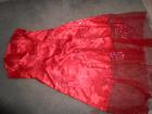 Abendkleid rot gr. 40-42 mit schulterschal. 1x getragen
