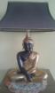 Buddha Bild 5 teilig und passende Ausgefallene Lampe