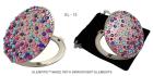  Taschenspiegel aus Metall Serie EL-12 ELENPIPE MADE WITH SWAROVSKI® ELEMENTS