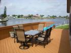 Florida, Cape Coral, Villa mit Schwimmbad an kanal mit Zugang zum Meer 