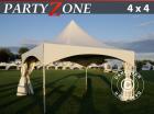 Pagodenzelt-Partyzone 4x4 m aus PVC