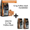 Puffins Hundefutter 12 kg + 2 kg GRATIS