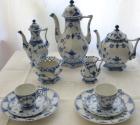 Royal Copenhagen Musselmalet, Kaffeegeschirr, Vollspitze,1. Wahl