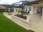 Travertin Mauersteine für den Garten Natursteinmauer Gartenmauer Naturstein Maue