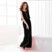 Kleider online Damen Chiffon Longshirt Gr.M Schwarz