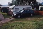 Wohnwagen Weippert (feststehend) mit ausgebautem Vorzelt zu verkaufen