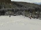Feststehender Wohnwagen mit Hütte am Skigebiet Eschenberg bei Winterberg