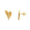 Ernstes Design Herz-Ohrstecker bicolor