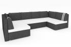 Sofa Couch Ecksofa Eckcouch Schlaffunktion Bettkasten - SILVIO
