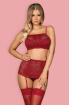 Set OBSESSIVE LIVIDIA BH + String + Strumpfhalter BH-Set S/ M L/ XL