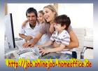 Online Job als Bürotätigkeit im Home Office am PC, Arbeiten von zu Hause