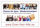 Intelligenter Nebenjob im Home Office  -  Quer-Einsteiger willkommen