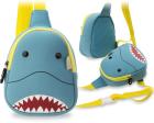 Kinder-Rucksack Wasserdicht kleine Kindergartentasche Ausflug Freizeit Haifisch
