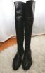 Damen Overknee-Stiefel Größe 40 schwarz unten mit Reißverschluss