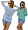 Pulli Damenpulli Pullover Stickpullover Strickjacke Sweater Bluse Jumper Zumba