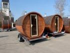 2 Meter Fasssauna aus Thermoholz