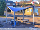 Pavillon 6x6 Überdachung Pagodenzelt Pvc Schule Universität Campus