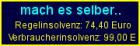 Regelinsolvenz selber machen  ..Onlinenutzung  74,40 einmalig - paritate.net