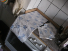 Decke mit passenden Servietten