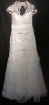 Romantisches Brautkleid mit Spitze und Pailletten Größe 38 (S/M) 