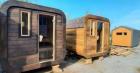 3 Meter Quadro Sauna mit Holzofen