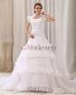 Kurze Ärmeln Spitze Prinzessin Brautkleid - mode-top.de