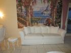 Hochwertige Couch mit abnehmbarer Husse (Waschbar) mit 6 losen Dauenkissen und K