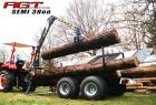 !*NEU*! AGT Rückewagen / Forstanhänger mit Forstkran, Holzgreifer und Rotator! B