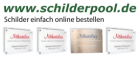 Schilder mit eigener Beschriftung von Schilderpool
