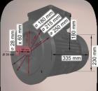 Pumpenmotor 4 KW, 2910 U/min -  zum guten Preis - der Low Cost Serie Weiß !!!