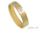 Diamantschmuck, Solitär Diamantring,  Diamant, Gelbgold günstig direkt vom Herst