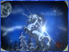 Airbrush! Tankdeckel - Motiv - Einhorn!